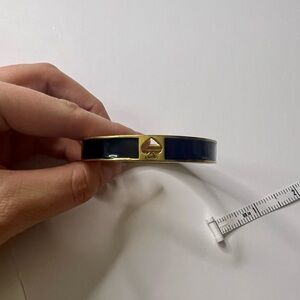 Gold and black Bangle Bracelet